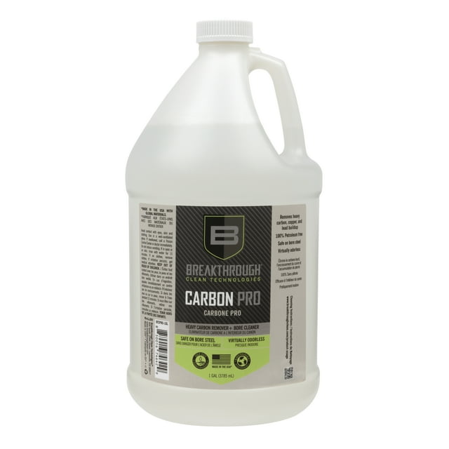 Breakthrough Clean Technologies® Heavy Carbon Remover - Gun Barrel and Bore Cleaner - All Purpose Degreaser - Perfect for Handguns and Rifles - 1-Gallon Refill Container, Clear
