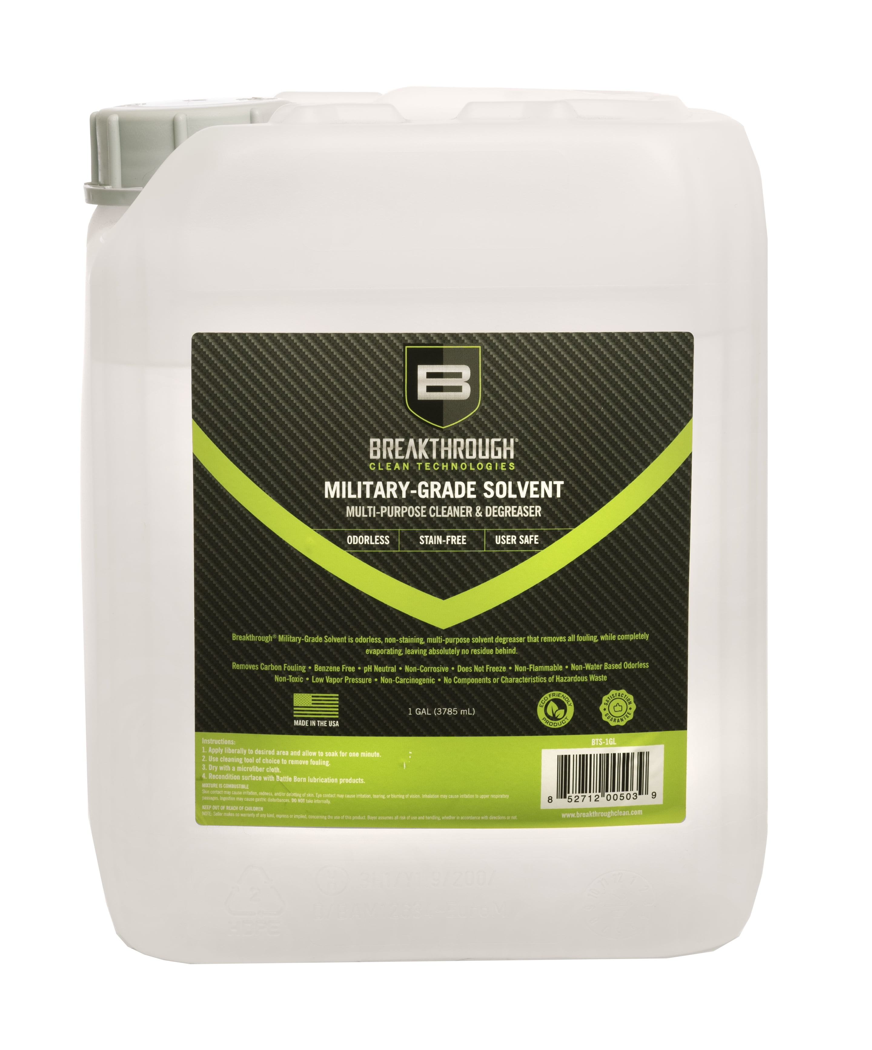 Breakthrough Clean Technologies® Military-Grade Solvent, 1-Gallon 