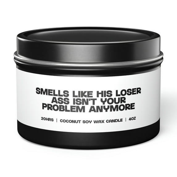 Breakup Divorce Best Friend Tin Candle Gift Decor Vanilla Coffee Scented