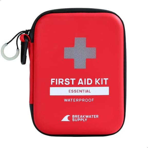 Breakwater Supply First Aid Kit for Car, Home, Office, Travel, Dorm, HSA FSA Eligible Household Essentials Medical Kit & Emergency Supplies, 101 Piece
