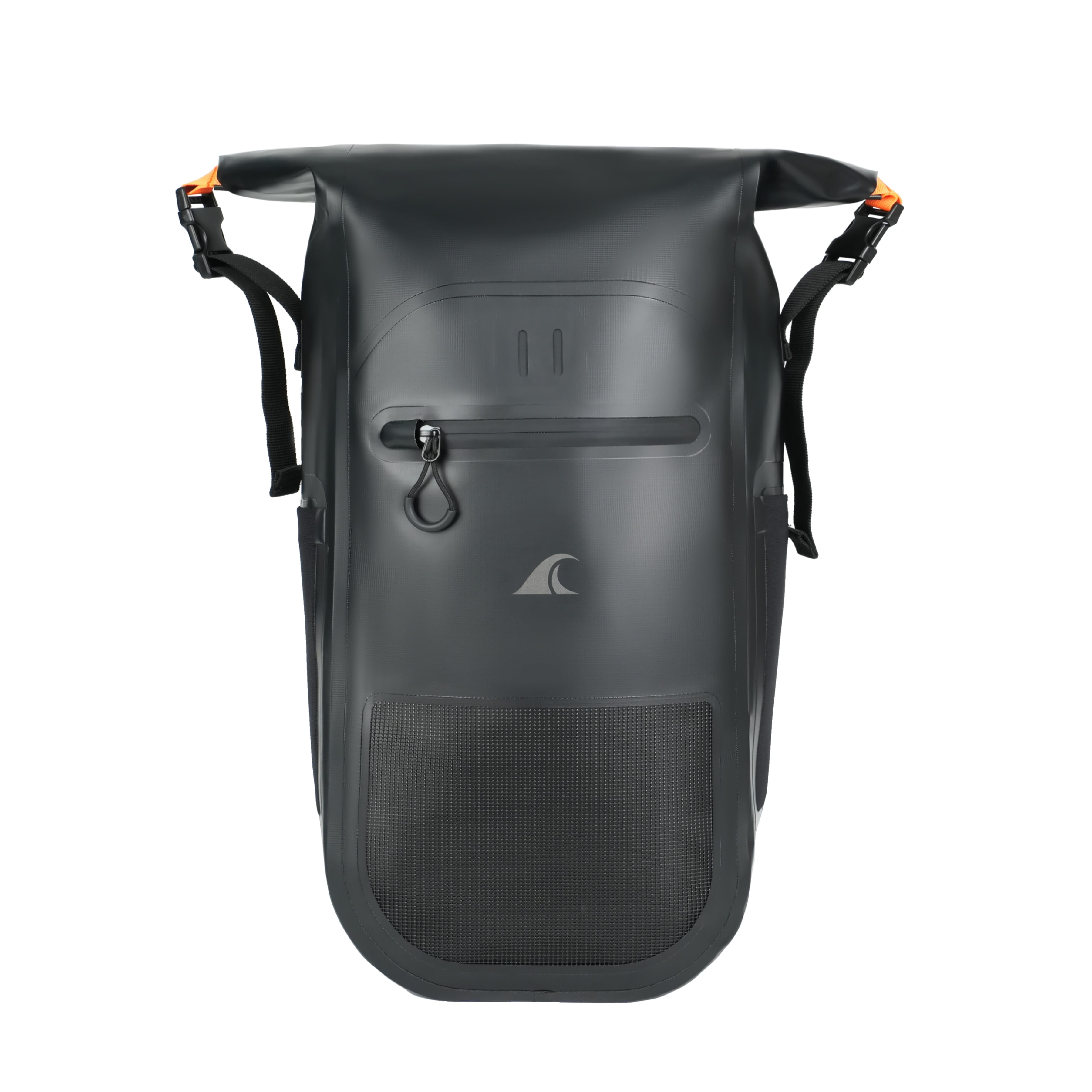 Breakwater Supply Meanhigh Dry Bag Waterproof Backpack, 25L, Small, for Kayaking, Backpacking, Hiking, Hunting, Fishing + Floating, Rolltop, Light Weight, Mesh Water Bottle Holders