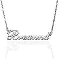 thumbnail image 1 of Breanna Custom Name Necklace Customized Personalized Plated Name Necklace for Mother Daughter Friendship Women Valentine's Day Christmas Birthday New Year Silver, 1 of 7