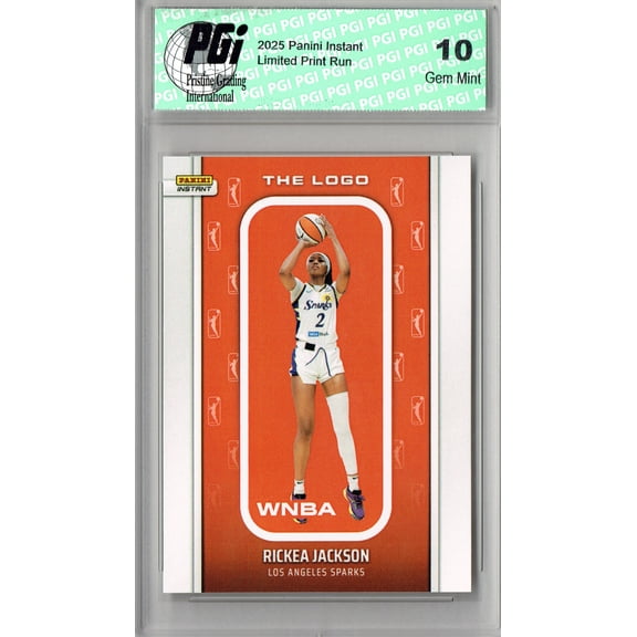 Breanna Stewart 2025 WNBA The Logo #LOGO-8 Only 1,447 Made Rare Card PGI 10