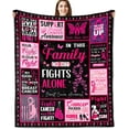 thumbnail image 1 of Breast Cancer Awareness Accessories Breast Cancer Gifts for Women Breast Cancer Survivor Gifts for Women Mothers Day Chemo Gifts for Women Breast Cancer Awareness Decorations Blanket 60x50 Inch, 1 of 6