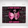 thumbnail image 1 of Breast Cancer Awareness Backdrop - 3.9x5.9ft Inspirational Pink Ribbon Decorations Events Photoshoots Fundraisers Fight Believ Hope Survive, 1 of 6