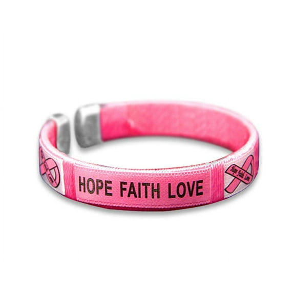 Breast Cancer Awareness Bangle Bracelets