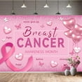 thumbnail image 1 of Breast Cancer Awareness Beautiful Backdrop Pink Ribbon October Breast Cancer Month Photography Background for Women Hope Faith Strength Courage Awareness Party Decorations Photo Booth Props, 1 of 8