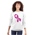 thumbnail image 1 of Breast Cancer Awareness Believe Women Crewneck Sweatshirt Brisco Brands S, 1 of 6