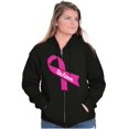 thumbnail image 1 of Breast Cancer Awareness Believe Zip Hoodie Sweatshirt Women Brisco Brands S, 1 of 6