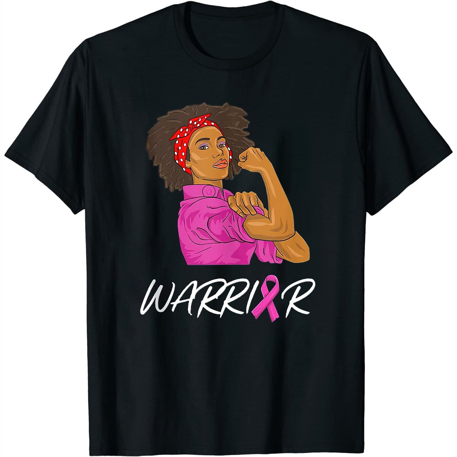 Womens Black African American Breast Cancer Awareness Warrior Gift T-Shirt Womens Black African American Breast Cancer Awareness Warrior Gift T-Shirt