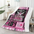 thumbnail image 1 of Breast Cancer Awareness Breast Cancer Blanket Throw Blanket Blanket Breast Cancer Gifts for Women Super Soft & Warm Get Well Gift for Women Survivor Gifts Flannel Soft Bed Blanket 50x60 inches, 1 of 4