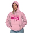 thumbnail image 1 of Breast Cancer Awareness Chemo Hero Hoodie Sweatshirt Women Brisco Brands S, 1 of 6