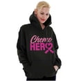 thumbnail image 1 of Breast Cancer Awareness Chemo Hero Hoodie Sweatshirt Women Brisco Brands X, 1 of 6
