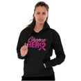 thumbnail image 1 of Breast Cancer Awareness Chemo Hero Women Plus Size Graphic Pullover Hoodie Brisco Brands 5X, 1 of 4