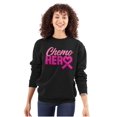 thumbnail image 1 of Breast Cancer Awareness Chemo Hero Women Plus Size Crewneck Sweatshirt Brisco Brands 4X, 1 of 5