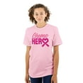 thumbnail image 1 of Breast Cancer Awareness Chemo Hero Women's Graphic T Shirt Tees Brisco Brands S, 1 of 6