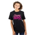 thumbnail image 1 of Breast Cancer Awareness Chemo Hero Women's Plus Size Graphic Tee Brisco Brands 4X, 1 of 5