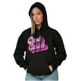 thumbnail image 1 of Breast Cancer Awareness Crush Cancer Women Plus Size Graphic Pullover Hoodie Brisco Brands 3X, 1 of 4