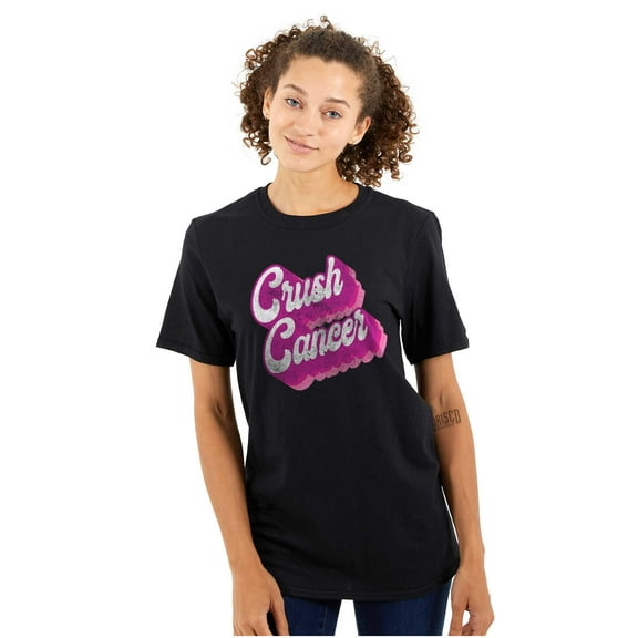 Breast Cancer Awareness Crush Cancer Women's Graphic T Shirt Tees Brisco Brands M