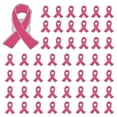 thumbnail image 1 of Breast Cancer Awareness Enamel Lapel Pin Heart Shaped Silk Ribbon Prevention and Awareness Ribbon Mental Health Awareness Lapel Pins_Hope Pin for Charity_Fundraiser For Clothing Bags & More(Hot Pink), 1 of 10