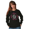 thumbnail image 1 of Breast Cancer Awareness Faith in God Women Plus Size Crewneck Sweatshirt Brisco Brands 3X, 1 of 5