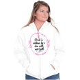 thumbnail image 1 of Breast Cancer Awareness Faith in God Womens Plus Size Graphic Zipper Hoodie Brisco Brands 4X, 1 of 5