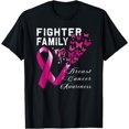 thumbnail image 1 of Breast Cancer Awareness Fighter Family Cancer T-Shirt, 1 of 3