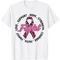thumbnail image 1 of Breast Cancer Awareness Finght Cancer Pink Ribbon Supportive T-Shirt mens t shirt，white，women，funny，misfits，men，journey, 1 of 4