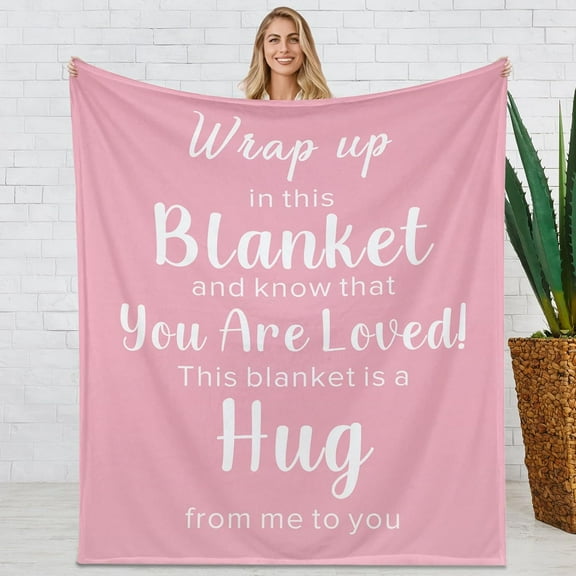 Breast Cancer Awareness Gifts - Cancer Care Gifts for Women Get Well Soon Gifts Get Well Throw Blanket After Surgery Recovery Cancer Comfort Feel Better Gifts for Women Chemotherapy Must Haves
