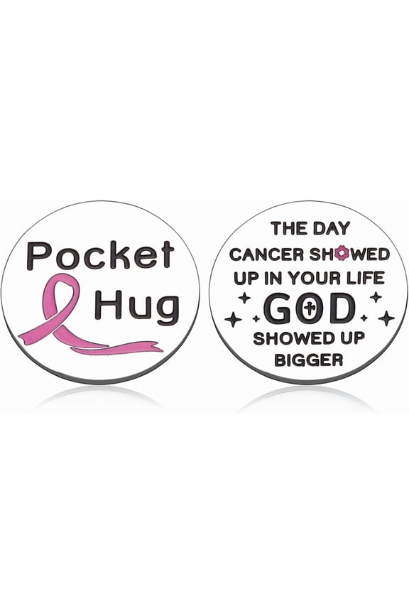 Breast Cancer Awareness Gifts for Women, Breast Cancer Awareness Keychain Pocket Hug, Survivor Gifts for Woman, Get Well Soon Gift for Her, Inspirational Gift for Women, Christmas Birthday Present