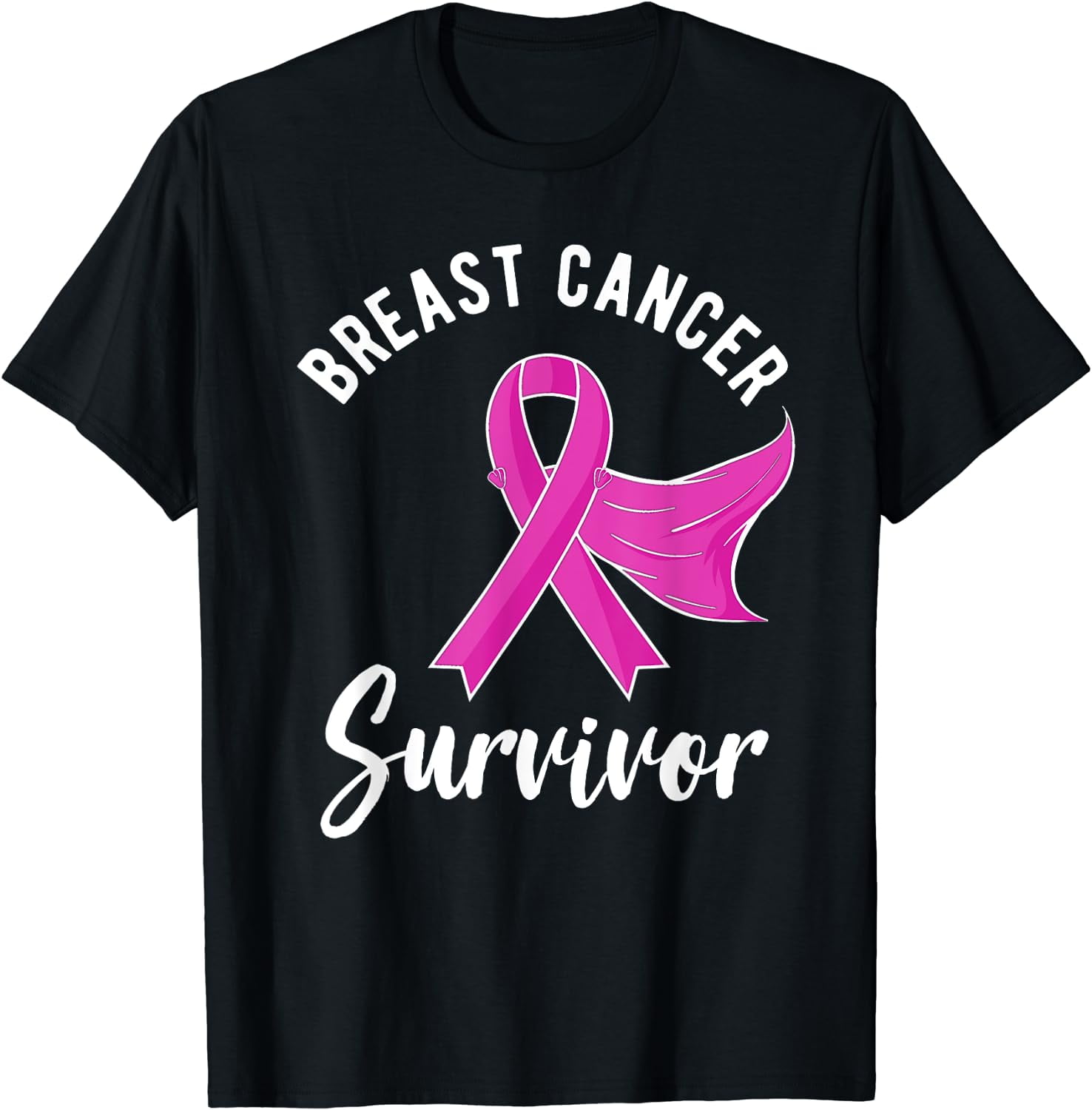 Breast Cancer Awareness Gifts Women Survivor Pink Ribbon T-Shirt ...