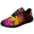 thumbnail image 1 of Breast Cancer Awareness Halloween Pumpkin Shoes Sneakers for Women Men Black Size 4.5, 1 of 7