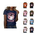 thumbnail image 1 of Breast Cancer Awareness Halloween Tshirts Women 2025 In October We Wear Pink Ghost Graphic Halloween Shirts for Women, 1 of 5