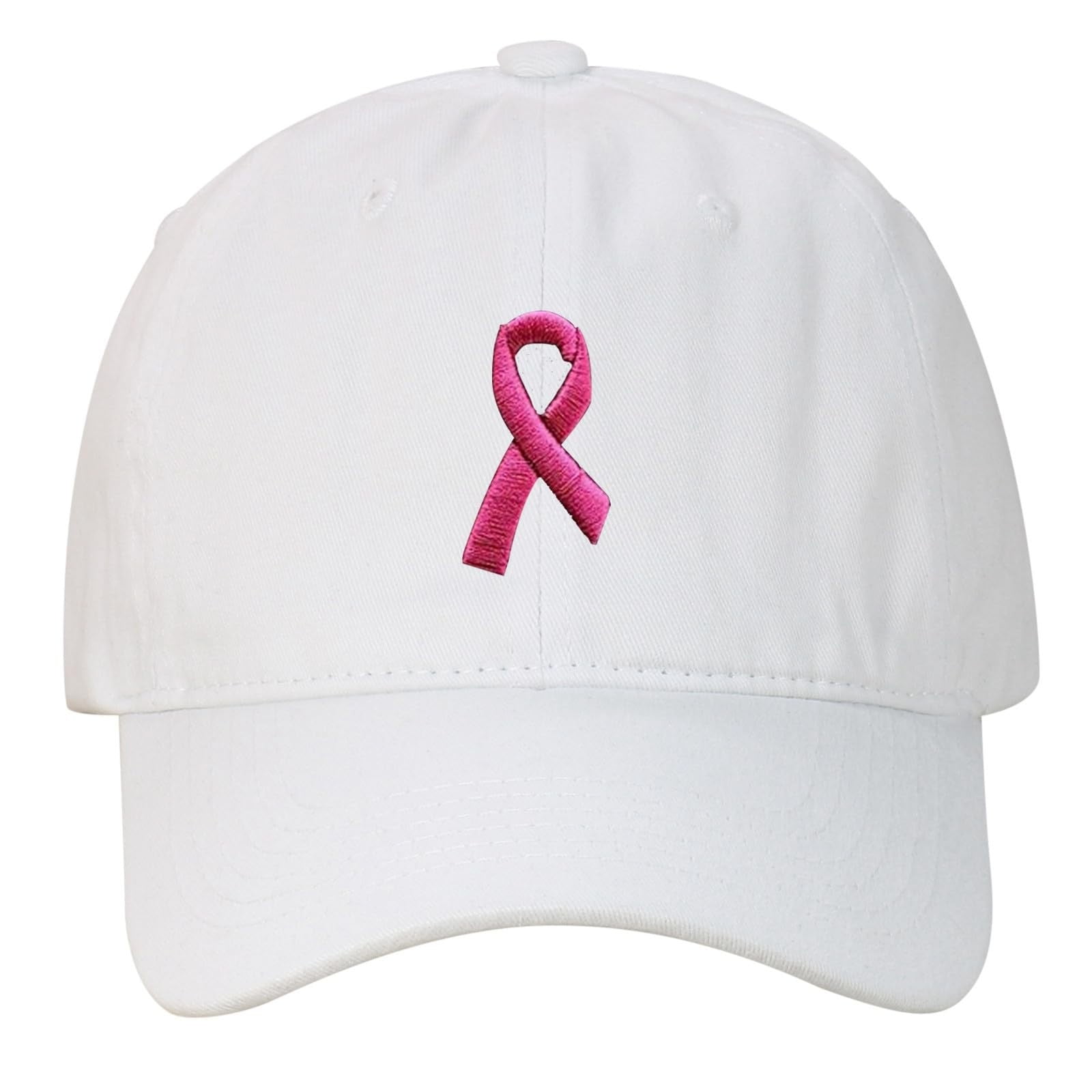 Breast Cancer Awareness Hat with Embroidered Ribbon, Adjustable ...