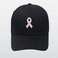 thumbnail image 1 of Breast Cancer Awareness Hat for Women, Embroidered Pink Ribbon Adjustable Dad Cap, Soft Cotton Cancer Support Hat for Casual Wear and Outdoor Activities, 1 of 5
