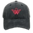 thumbnail image 1 of Cancer Awareness Hat for Women,Embroidered Pink Ribbon Denim Baseball Caps, Adjustable Cotton Pink Ribbon Embroidered Baseball Cap Cancer Gifts for Women(Black), 1 of 4