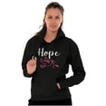thumbnail image 1 of Breast Cancer Awareness Hope Dove Women Plus Size Graphic Pullover Hoodie Brisco Brands 3X, 1 of 4
