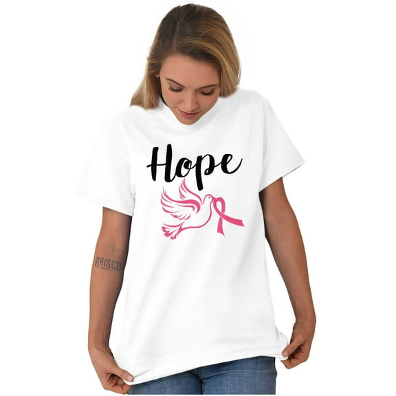 Breast Cancer Awareness Hope Dove Women's Graphic T Shirt Tees Brisco Brands X