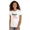 thumbnail image 1 of Breast Cancer Awareness Hope Dove Womens Fitted Plus Size Graphic Tee Brisco Brands 2X, 1 of 5