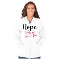 thumbnail image 1 of Breast Cancer Awareness Hope Dove Zip Hoodie Sweatshirt Women Brisco Brands M, 1 of 6