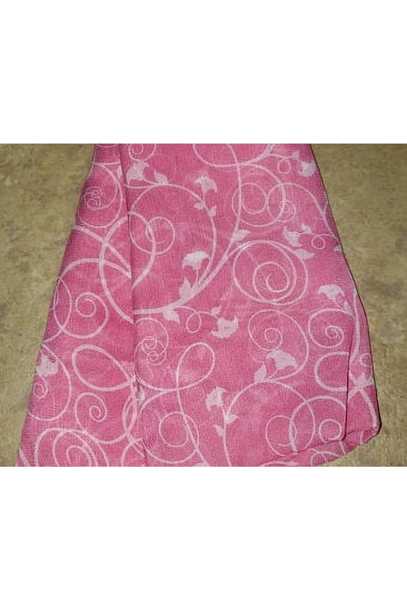 Breast Cancer Awareness~Infinity SCARF~Pink w/floral pattern