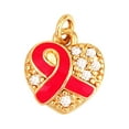 thumbnail image 1 of Cancer Awareness Jewelry for Women Pink Ribbon,Inspirational Survivor Gift,Support Fight Against Cancer,Elegant Heart Pendant,Trendy Awareness Ribbon Jewelry, 1 of 3