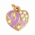 thumbnail image 1 of Cancer Awareness Jewelry for Women Pink Ribbon,Inspirational Survivor Gift,Support Fight Against Cancer,Elegant Heart Pendant,Trendy Awareness Ribbon Jewelry, 1 of 3
