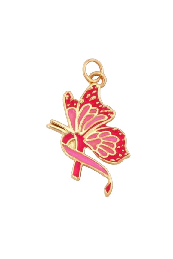 Cancer Awareness Jewelry for Women Pink Ribbon,Inspirational Survivor Gift,Support Fight Against Cancer,Elegant Heart Pendant,Trendy Awareness Ribbon Jewelry