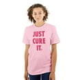 thumbnail image 1 of Breast Cancer Awareness Just Cure It Women's Plus Size Graphic Tee Brisco Brands 2X, 1 of 5
