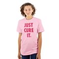 thumbnail image 1 of Breast Cancer Awareness Just Cure It Women's Plus Size Graphic Tee Brisco Brands 3X, 1 of 4