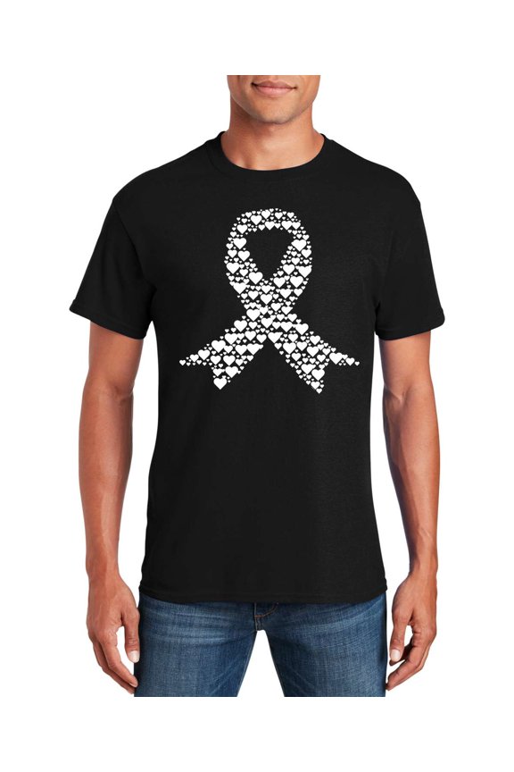 Breast Cancer Awareness Men Pink Ribbon Motivational T-shirt