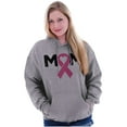 thumbnail image 1 of Breast Cancer Awareness Mom Fighter Women Plus Size Graphic Pullover Hoodie Brisco Brands 5X, 1 of 3