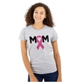 thumbnail image 1 of Breast Cancer Awareness Mom Fighter Womens Slim Fit Graphic Tee Brisco Brands M, 1 of 5