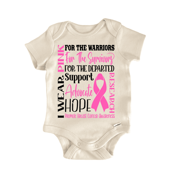 Breast Cancer Awareness Newborn Baby Bodysuit